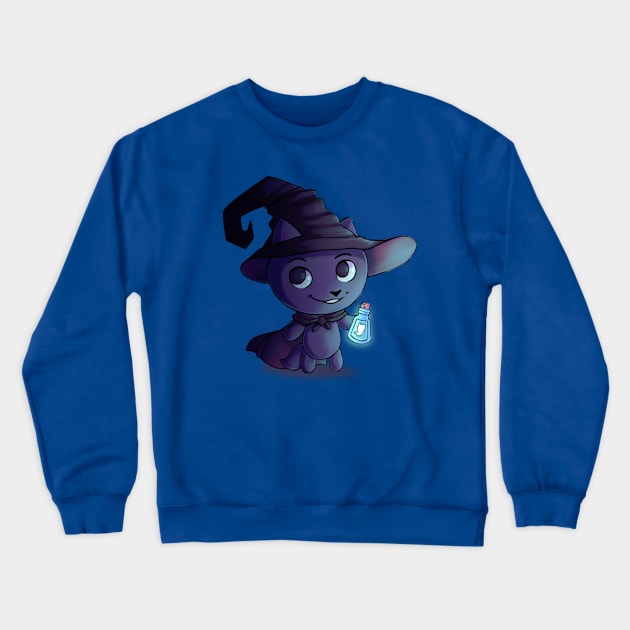 Potion Paws Holding Ghost Potion Crewneck Sweatshirt by bittentoast